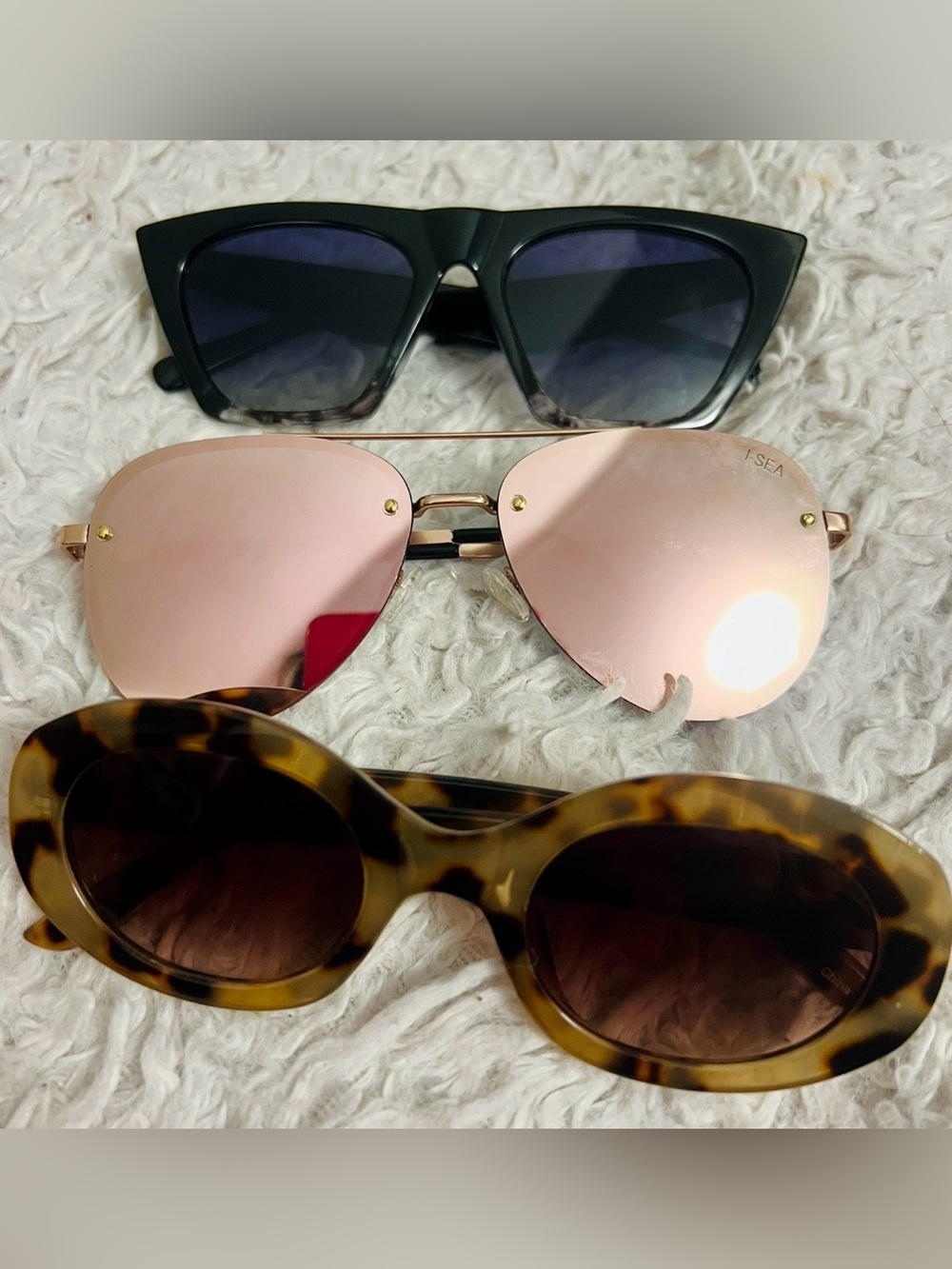 Sunglass Lot. Three Pair…LOFT, I-SEA, and SOJOS